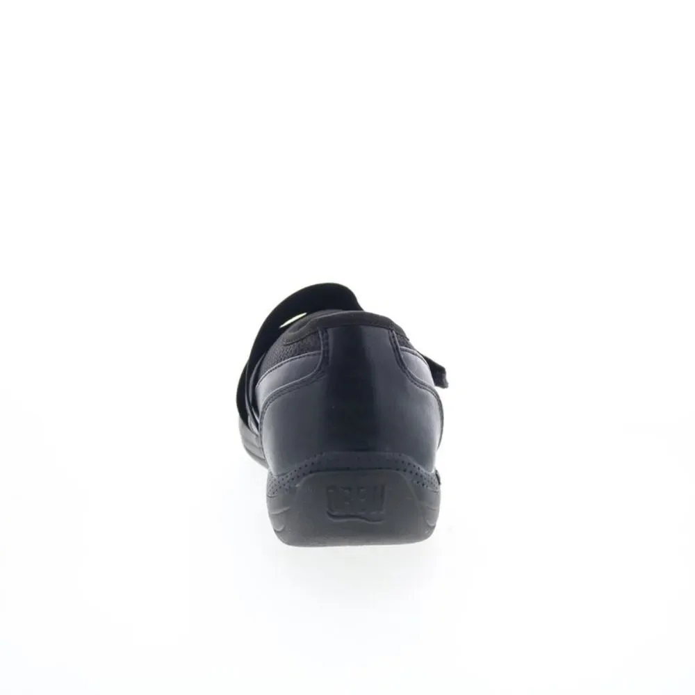 DREW Black Slip-On Comfortable Sneakers
